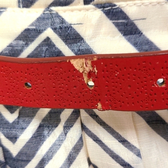 Teese Me Chevron Print Strapless Dress with Belt size 13 - Picture 8 of 8